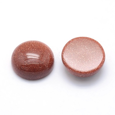 Synthetic Goldstone Cabochons G-P393-R24-12mm-1