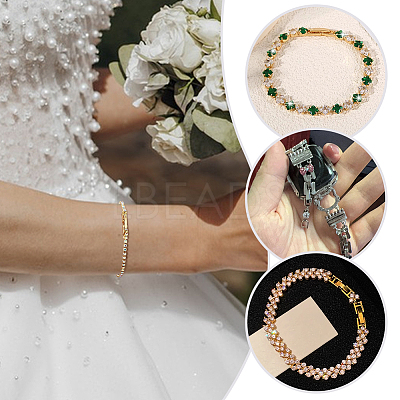 6 Style Brass Watch Band Clasps KK-PH0013-20-1