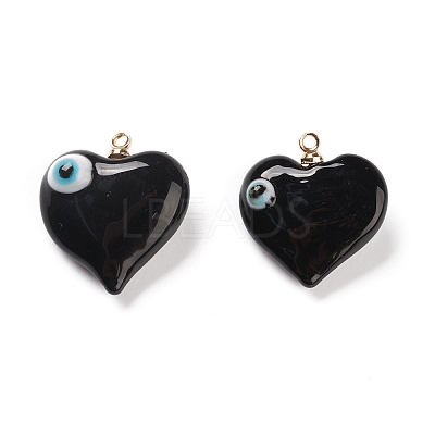 Handmade Evil Eye Lampwork Pendants LAMP-M015-03A-1