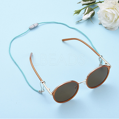 Polyester & Spandex Cord Ropes Eyeglasses Chains AJEW-EH00057-01-1