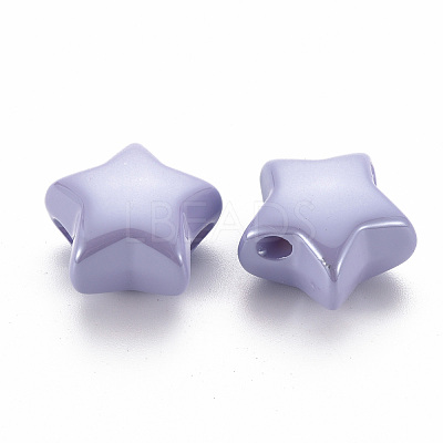 Opaque Acrylic Beads X-MACR-S372-02B-47-1