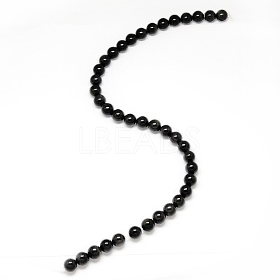 Natural Obsidian Round Beads Strands X-G-L275-03-10mm-01-1