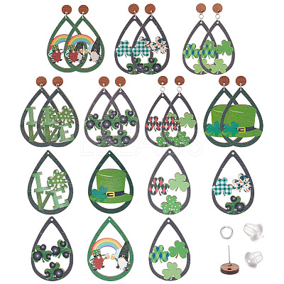 DIY Saint Patrick's Day Earring Making Kit DIY-AR0003-50-1
