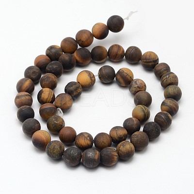 Natural Tiger Eye Beads Strands X-G-D688-4mm-1