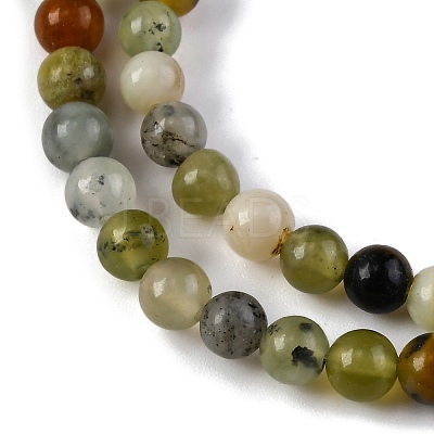 Natural New Jade Beads Strands X-G-F591-16-5MM-1