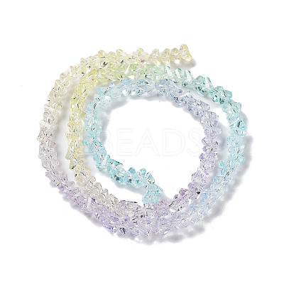 Transparent Glass Bead Strands GLAA-H023-03D-1