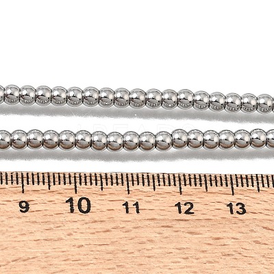 4MM Round 304 Stainless Steel Beaded Necklaces for Man and Women SA-CBAB767-16P-1