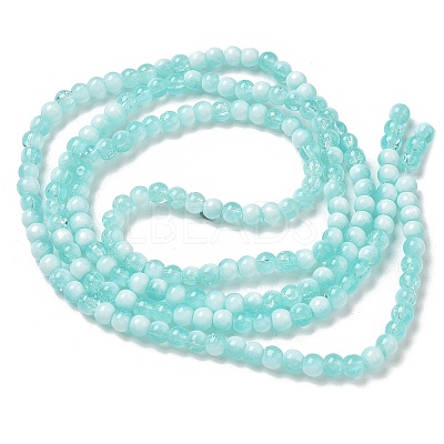 Crackle Glass Beads Strands GLAA-U001-4mm-02-1