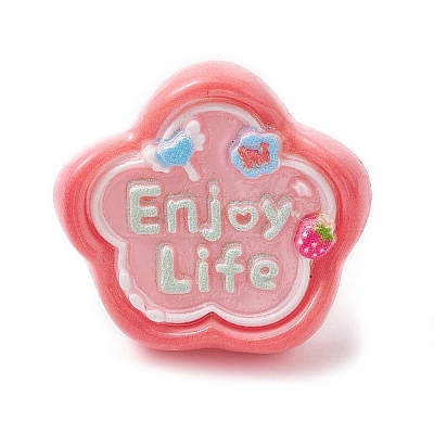 6Pcs 6 Styles Opaque Resin Adjustable Rings RJEW-JR00668-1