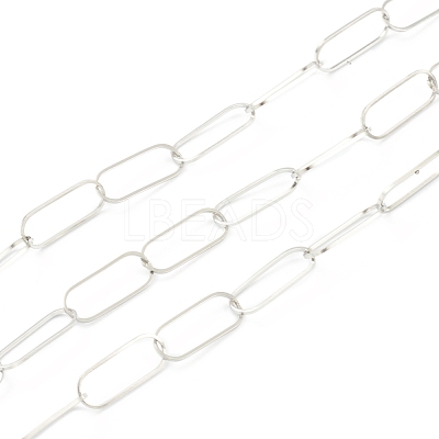 Tarnish Resistant 304 Stainless Steel Cable Chain STAS-B020-02P-1