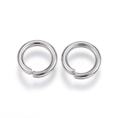 Tarnish Resistant 304 Stainless Steel Open Jump Rings X-STAS-E113-11P-1