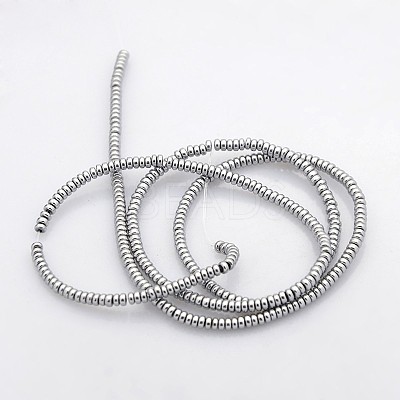Electroplate Non-magnetic Synthetic Hematite Beads Strands G-J216D-08-1
