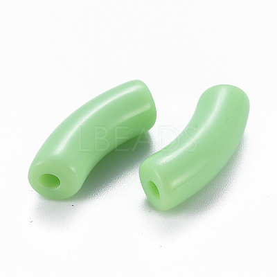 Opaque Acrylic Beads X-MACR-S372-001B-S028-1