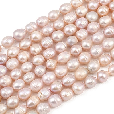Natural Cultured Freshwater Pearl Beads Strands PEAR-F020-24B-1
