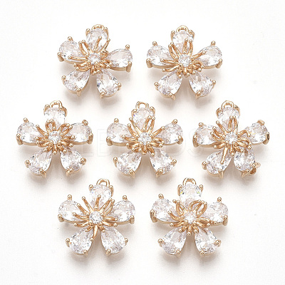 Transparent Glass Pendants X-GLAA-R212-06D-1