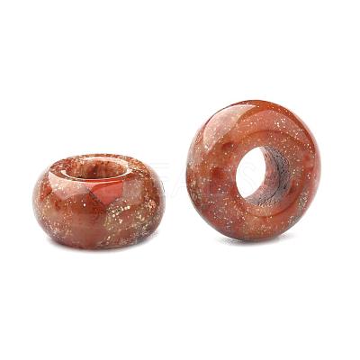 Natural Brecciated Jasper European Beads G-G740-14x8mm-05-1