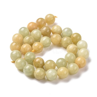 Natural Morganite Round Beads Strands G-C238-01C-1