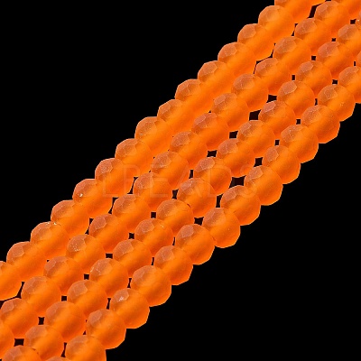 Transparent Glass Beads Strands X-EGLA-A034-T8mm-MD25-1