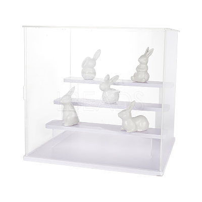 Transparent Plastic Minifigures Display Case ODIS-WH0025-142C-1