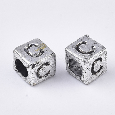 Plated Acrylic Beads MACR-S299-051C-1