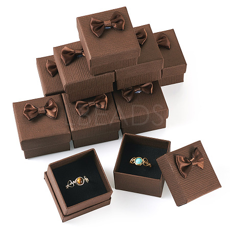 Square Cardboard Paper Ring Gift Storage Boxes CON-TAC0001-17D-1