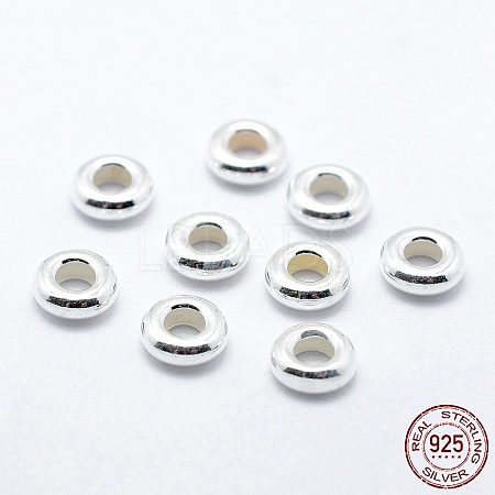 925 Sterling Silver Spacer Beads STER-L063-05A-S-1