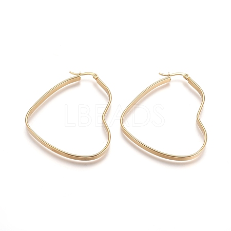 304 Stainless Steel Hoop Earrings STAS-D171-11A-G-1