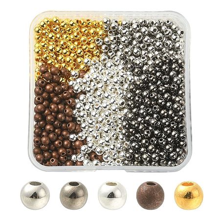 1000Pcs 5 Colors CCB Plastic Beads CCB-YW0001-10-1