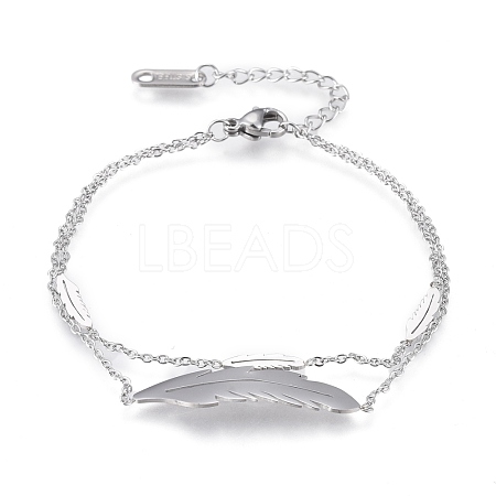 Tarnish Resistant 304 Stainless Steel Multi-strand Bracelets BJEW-K219-10P-1