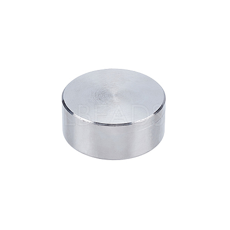 Flat Round Iron Block Jewelry Making Bench Tool Mini Forming Metalworking TOOL-WH0136-185C-1