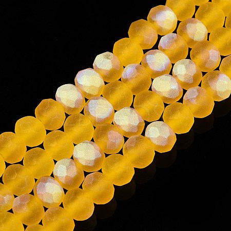 Transparent Glass Beads Strands EGLA-A044-T6mm-MB05-1
