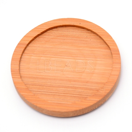Bamboo Round Plant Saucer AJEW-WH0188-45A-1