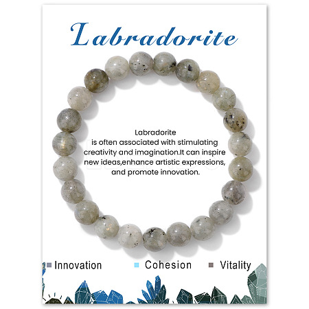 Synthetic Labradorite Beaded Stretch Bracelets PW-WG7FE75-09-1-1