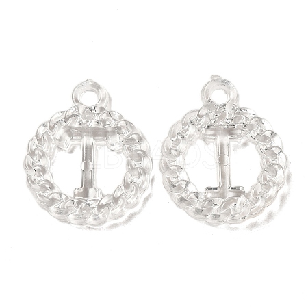 Transparent Acrylic Pendants TACR-G048-32-1