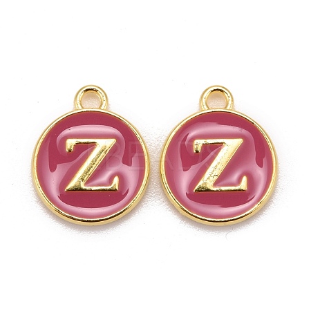 Golden Plated Alloy Enamel Charms X-ENAM-S118-08Z-1