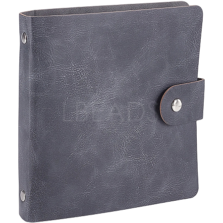 5 Inch PU Leather Cover Garden Seed Storage Organizer 2-Ring Binder Album AJEW-SP0004-72B-1