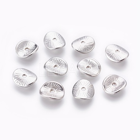 Tibetan Style Wavy Spacer Beads TIBEP-A11067-P-LF-1