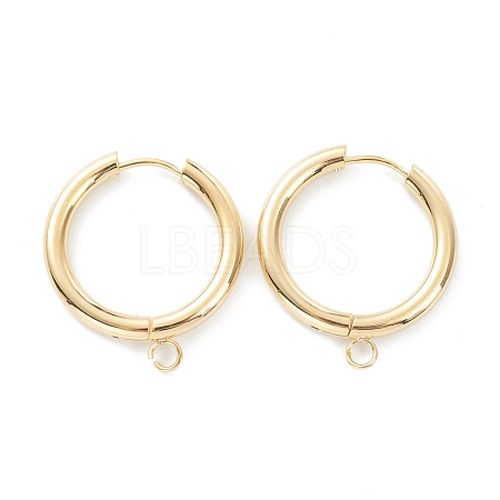 201 Stainless Steel Huggie Hoop Earring Findings STAS-P283-01K-G-1