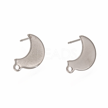 Non-Tarnish 304 Stainless Steel Stud Earring Findings X-STAS-I176-10P-1