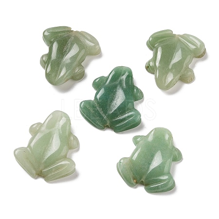 Natural Green Aventurine Carved Beads G-K383-09-1