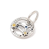 Luminous 925 Sterling Silver Rhinestone Constellation Charms STER-H114-01AS-08-2