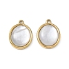 Natural Freshwater Shell Pendants SA-CBA11D7-10A-G-1