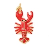 Brass with Enamel Pendants KK-CBA2F11-08B-G01-1