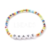 Glass Seed Beads Stretch Bracelets Sets BJEW-JB06120-6