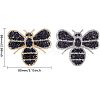 Rhinestones Sew on/Iron on Patches DIY-FG0001-38-2