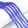 Electroplate Glass Beads Strands EGLA-A034-T1mm-B27-1