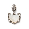 304 Stainless Steel European Dangle Charms STAS-G308-32P-1