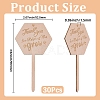 30Pcs Wooden Plant Labels DIY-GF0014-19B-2