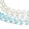 Transparent Painted Glass Beads Strands DGLA-A034-T8mm-A21-4