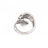 Hand Hug Open Cuff Ring RJEW-S038-219-2